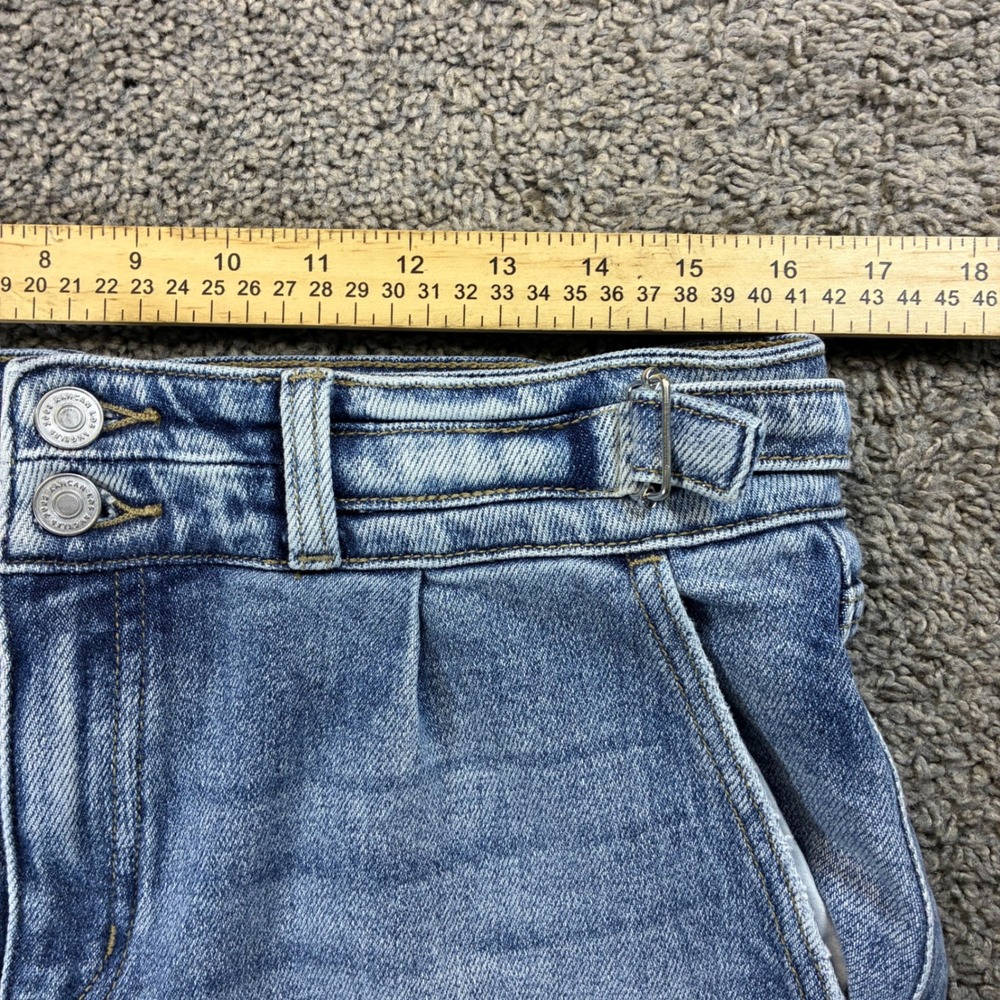 Kancan High Rise Wide Leg Flare Light Wash Trouser Jeans Size 10 - Picture 8 of 11